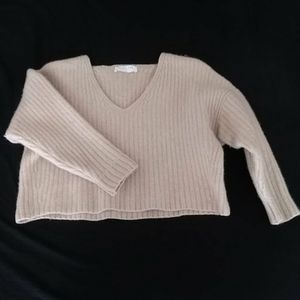 Everlane cropped wool sweater